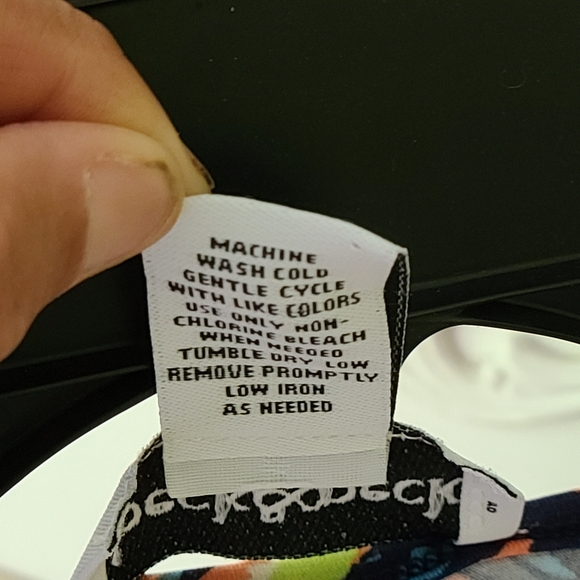 Peck & Peck Women’s XL 3/4 Sleeve Top Shirt Bright Colorful Art To Wear - Picture 5 of 7